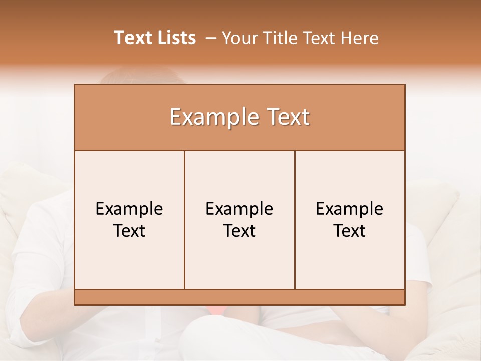Caucasian Couple People PowerPoint Template