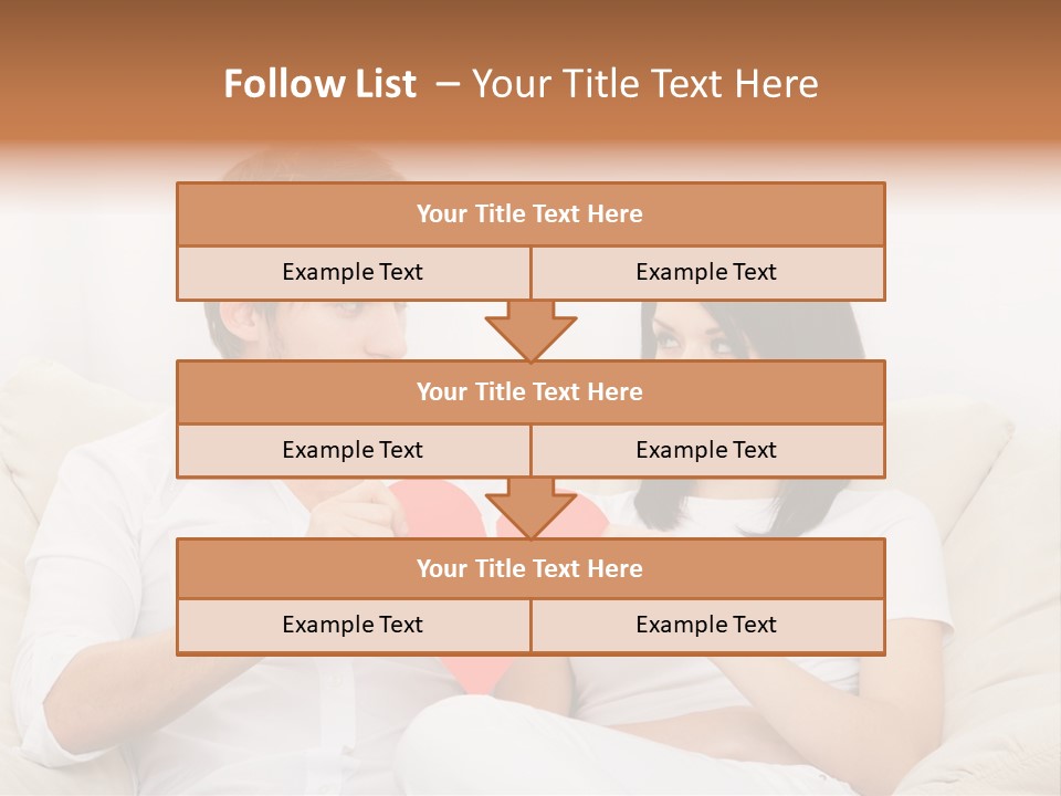 Caucasian Couple People PowerPoint Template