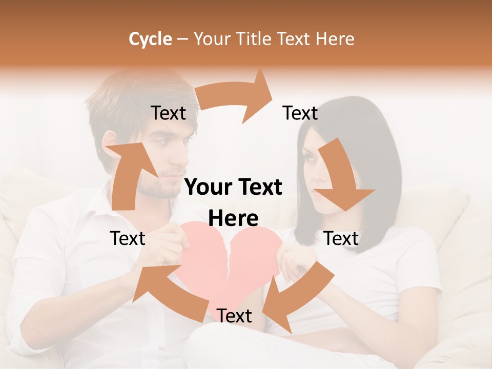 Caucasian Couple People PowerPoint Template