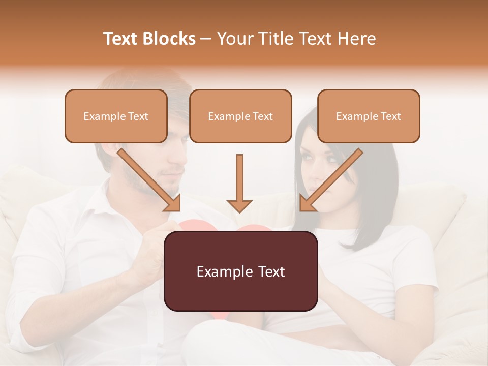Caucasian Couple People PowerPoint Template