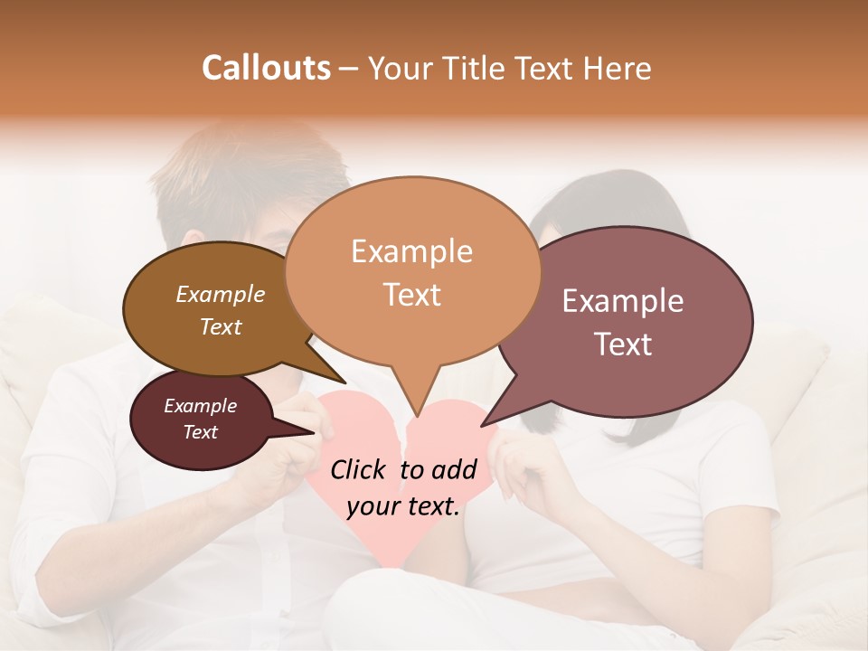 Caucasian Couple People PowerPoint Template