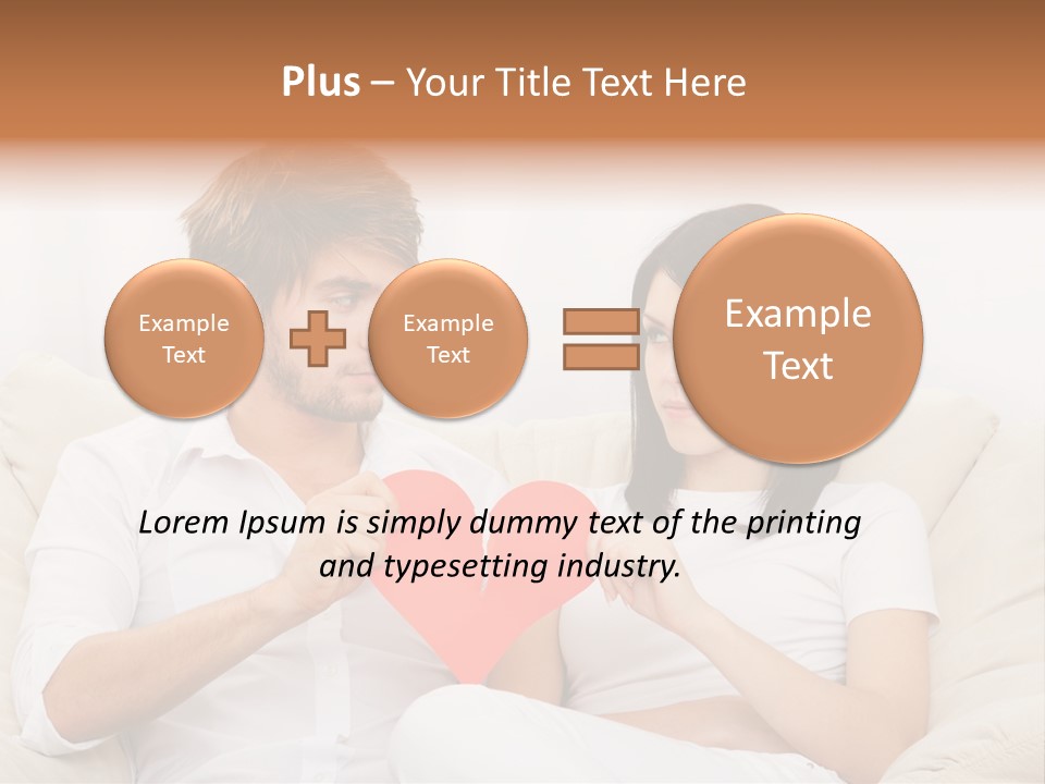 Caucasian Couple People PowerPoint Template