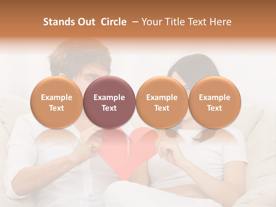 Caucasian Couple People PowerPoint Template