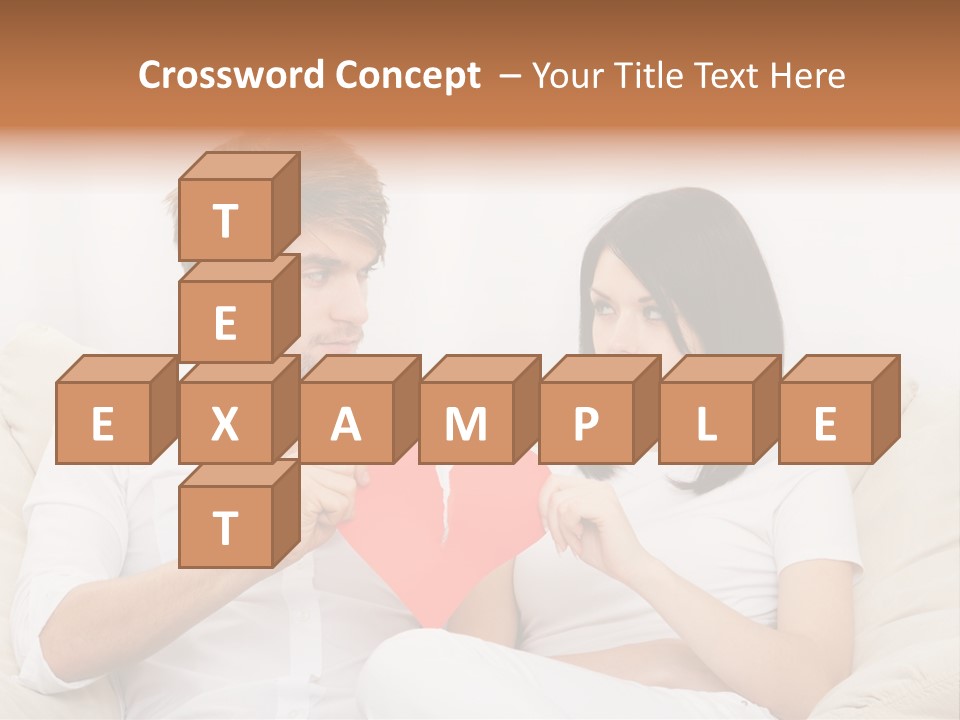 Caucasian Couple People PowerPoint Template