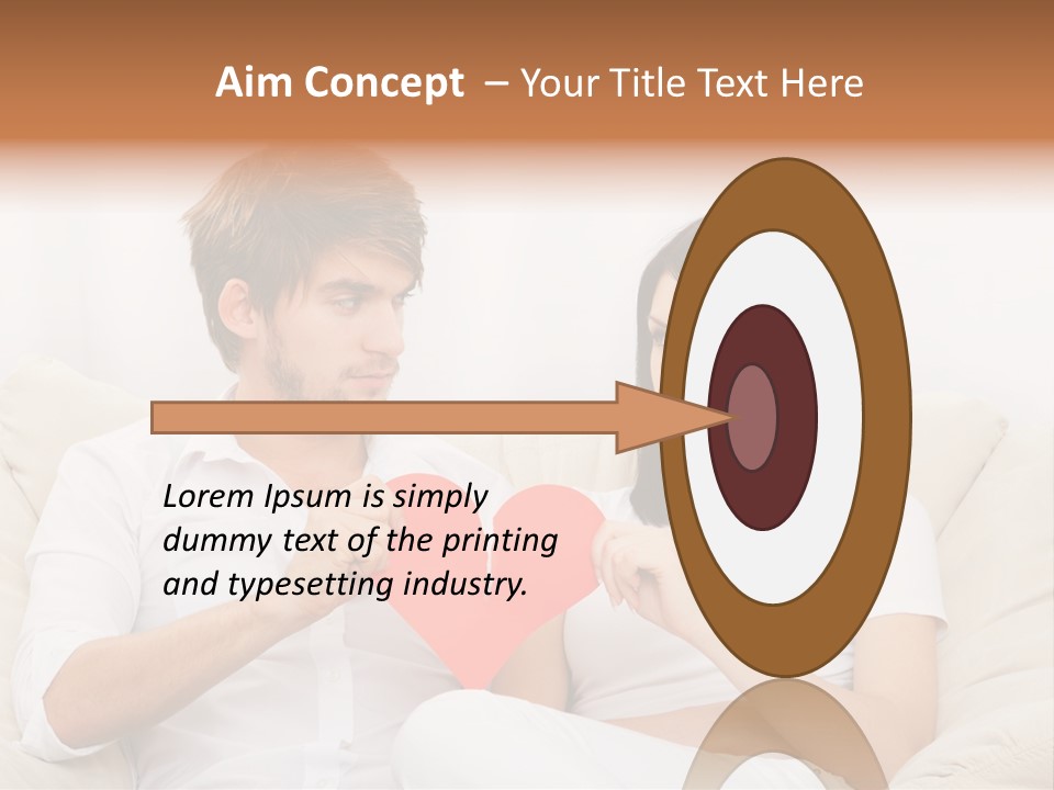 Caucasian Couple People PowerPoint Template