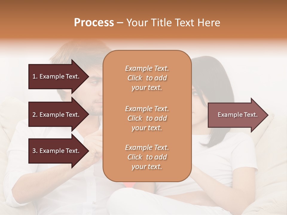 Caucasian Couple People PowerPoint Template
