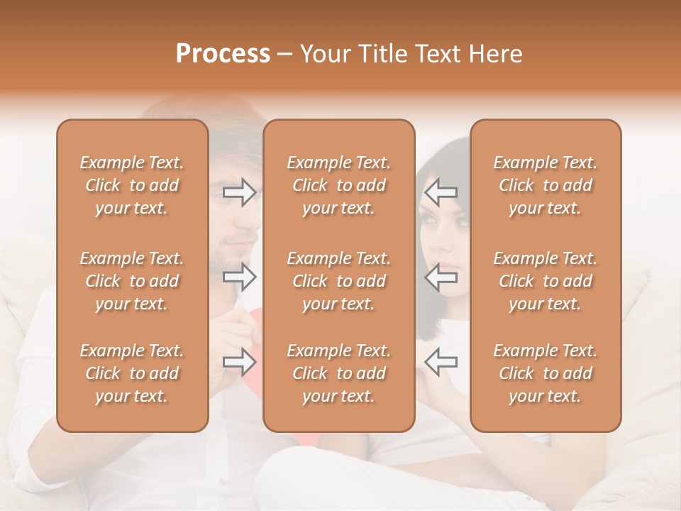 Caucasian Couple People PowerPoint Template