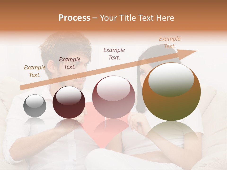 Caucasian Couple People PowerPoint Template