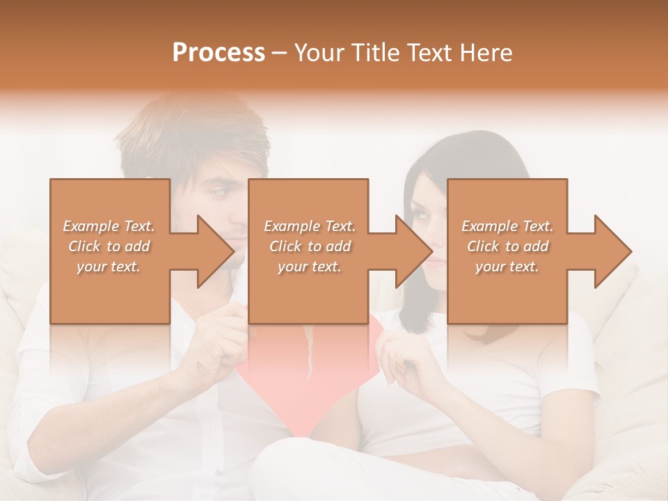 Caucasian Couple People PowerPoint Template