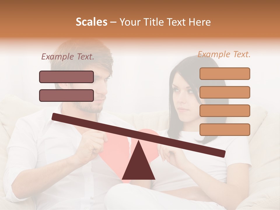 Caucasian Couple People PowerPoint Template