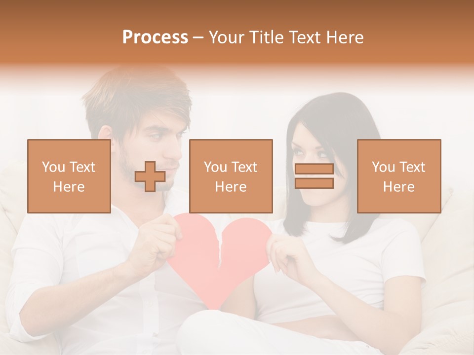 Caucasian Couple People PowerPoint Template