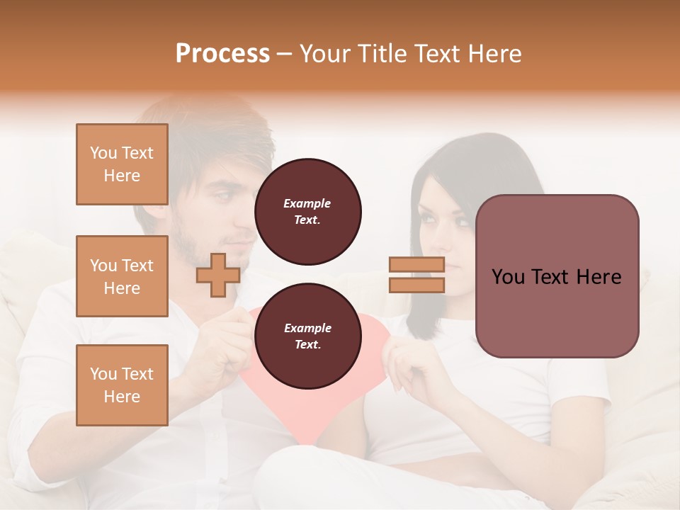 Caucasian Couple People PowerPoint Template