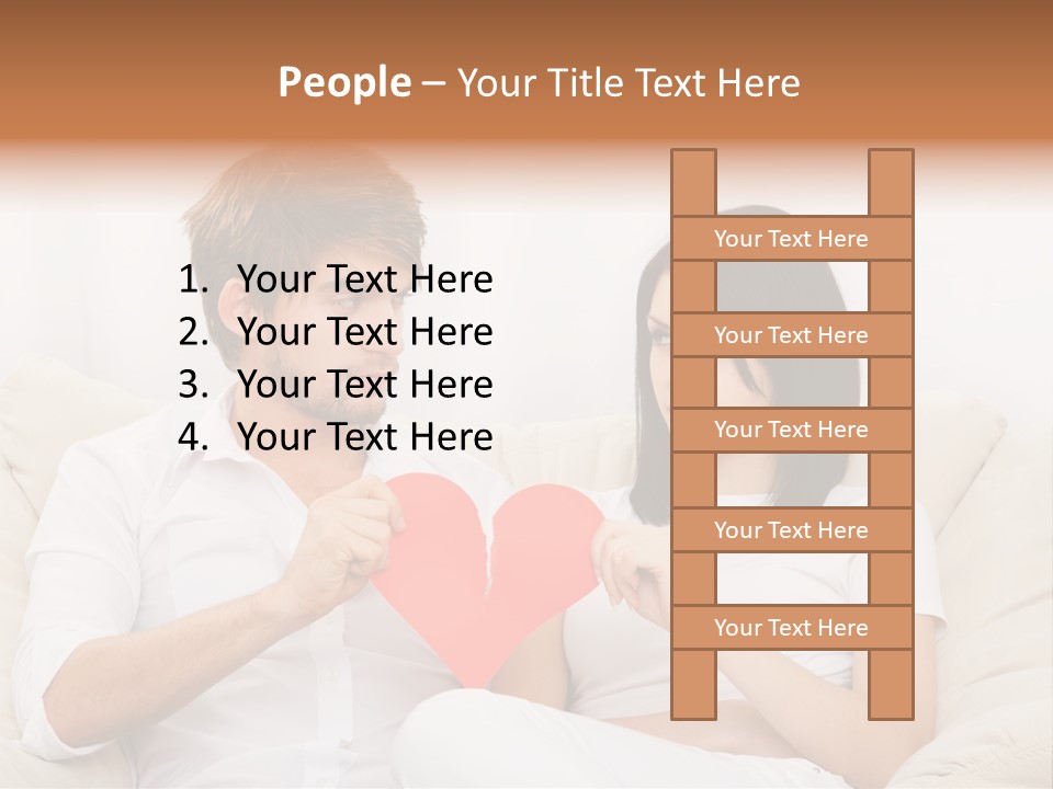 Caucasian Couple People PowerPoint Template