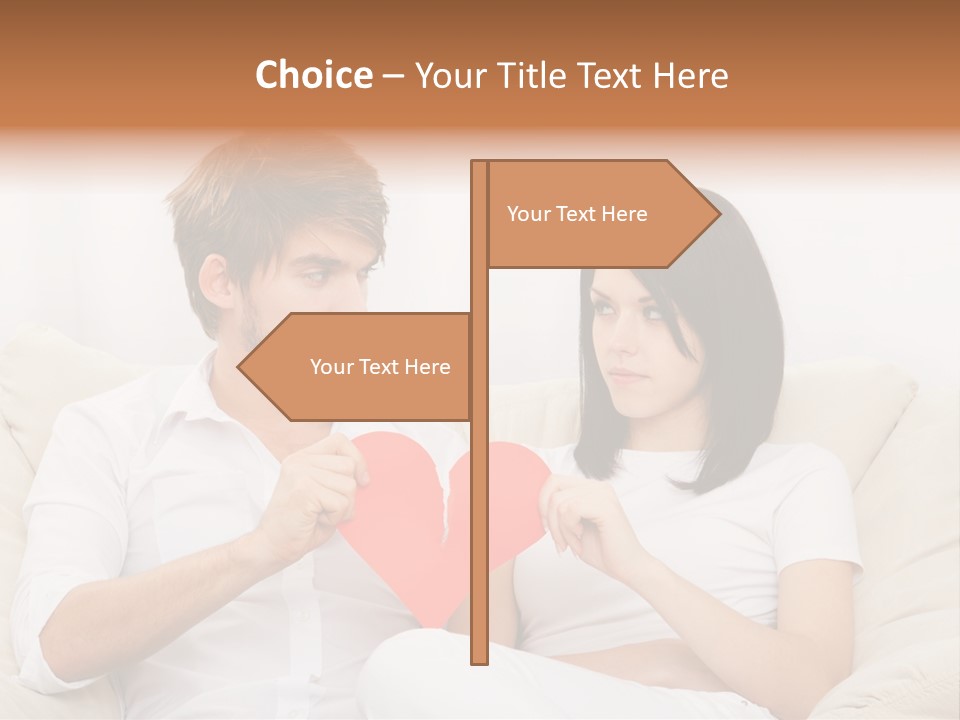 Caucasian Couple People PowerPoint Template
