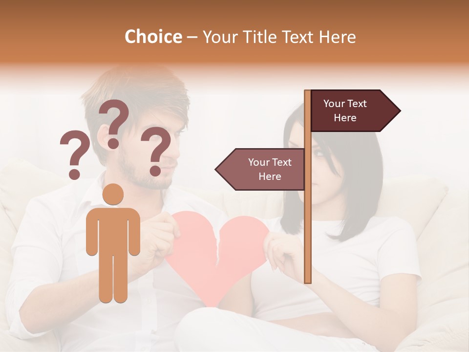 Caucasian Couple People PowerPoint Template