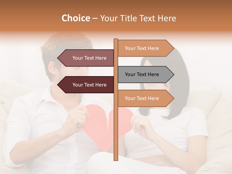 Caucasian Couple People PowerPoint Template