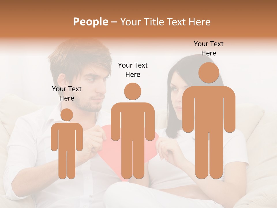 Caucasian Couple People PowerPoint Template