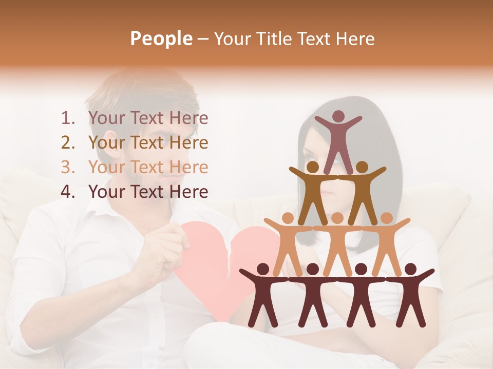 Caucasian Couple People PowerPoint Template