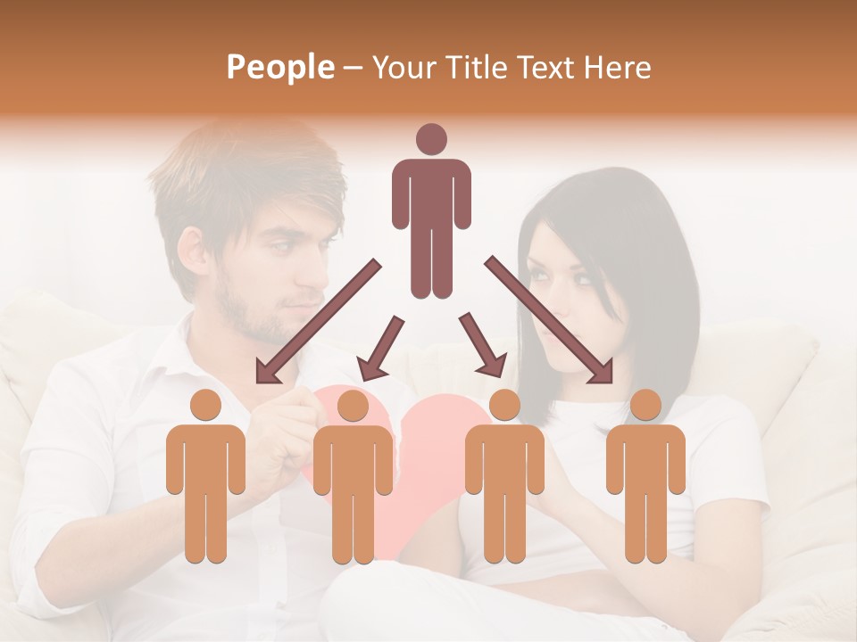 Caucasian Couple People PowerPoint Template
