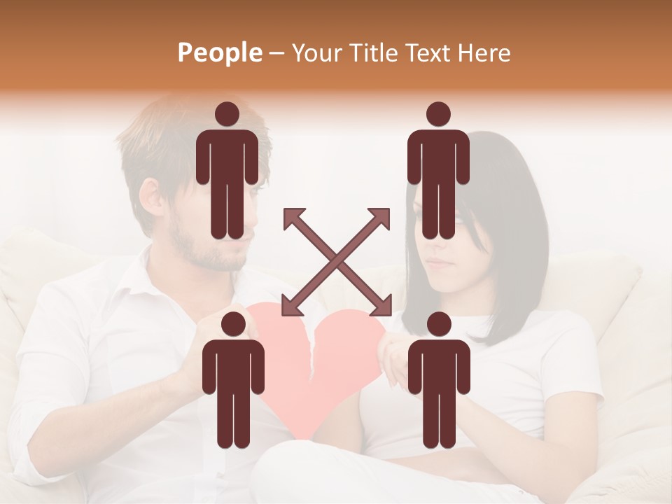 Caucasian Couple People PowerPoint Template