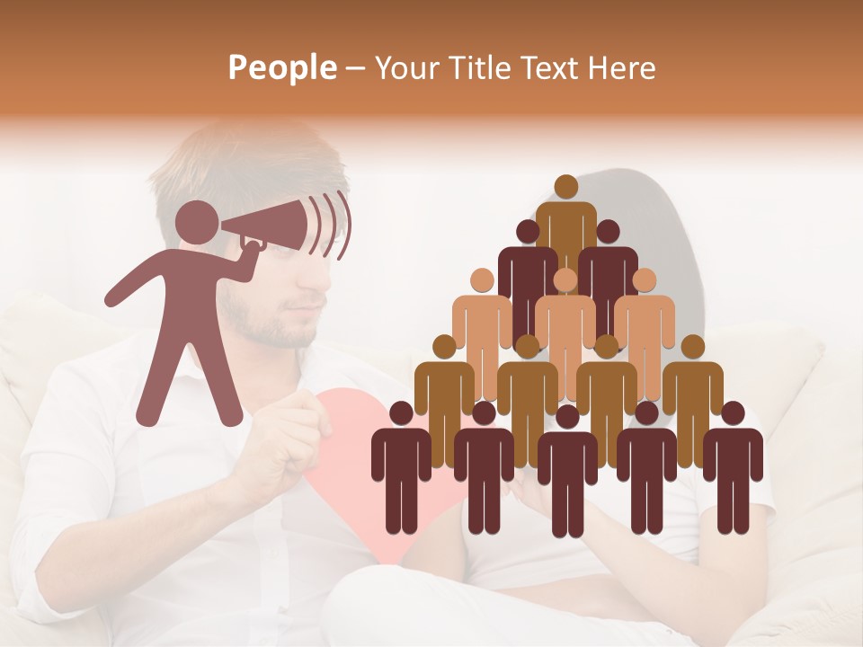 Caucasian Couple People PowerPoint Template