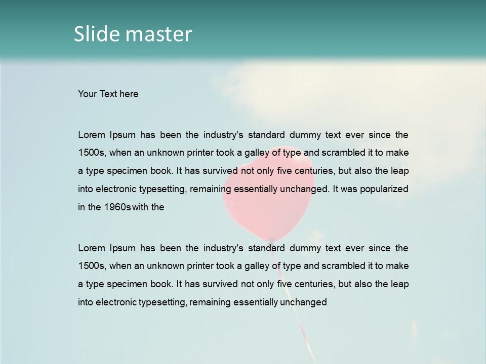 Holiday Sky Vintage PowerPoint Template