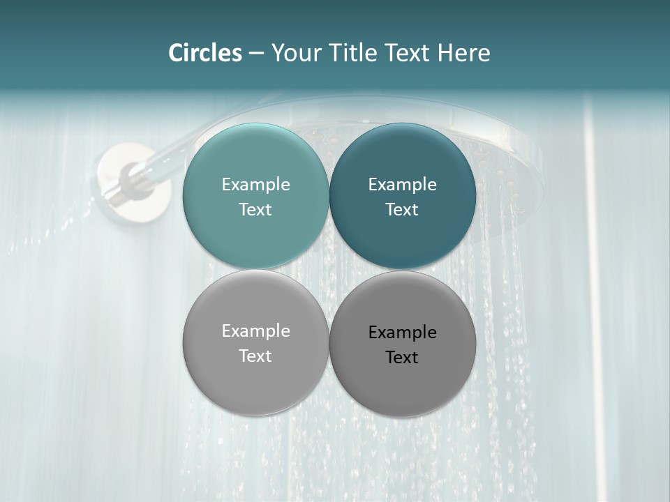 Flowing Spray Stream PowerPoint Template