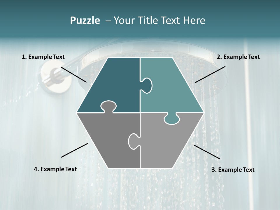 Flowing Spray Stream PowerPoint Template