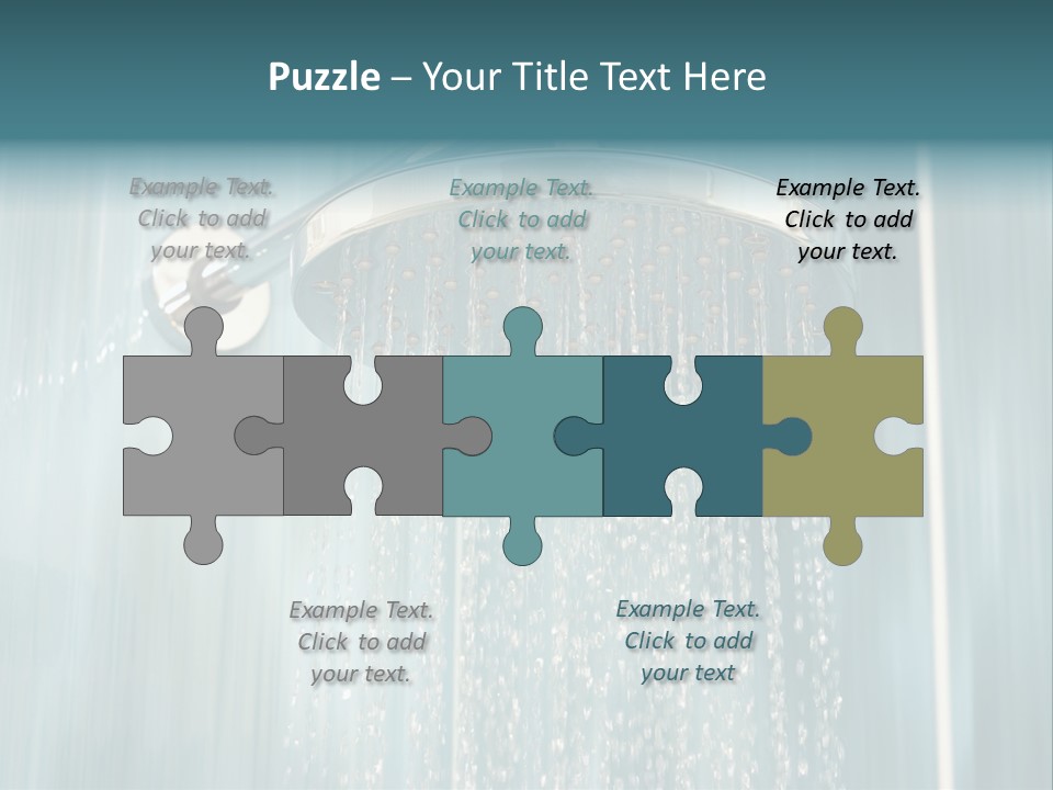 Flowing Spray Stream PowerPoint Template