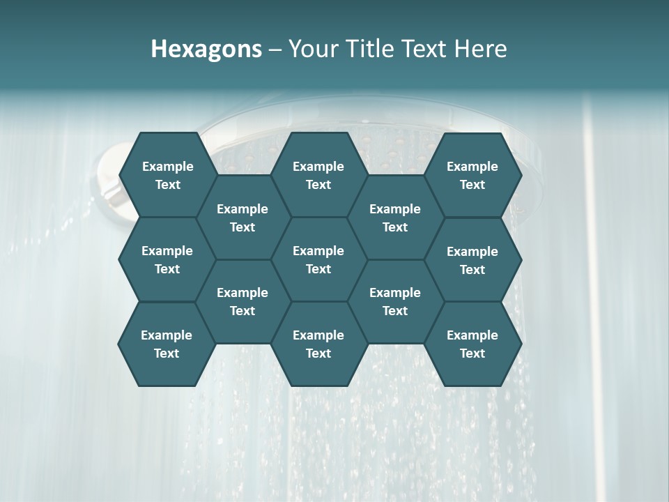 Flowing Spray Stream PowerPoint Template