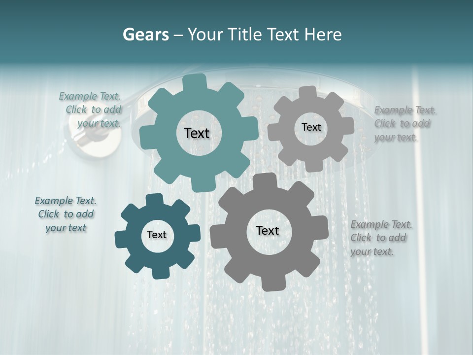 Flowing Spray Stream PowerPoint Template