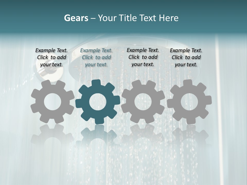 Flowing Spray Stream PowerPoint Template