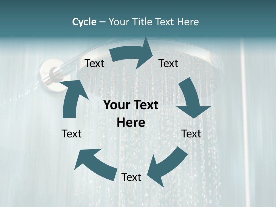 Flowing Spray Stream PowerPoint Template