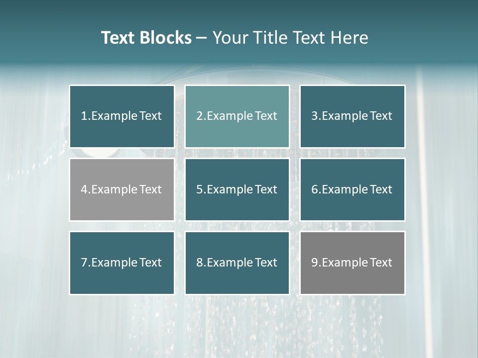 Flowing Spray Stream PowerPoint Template