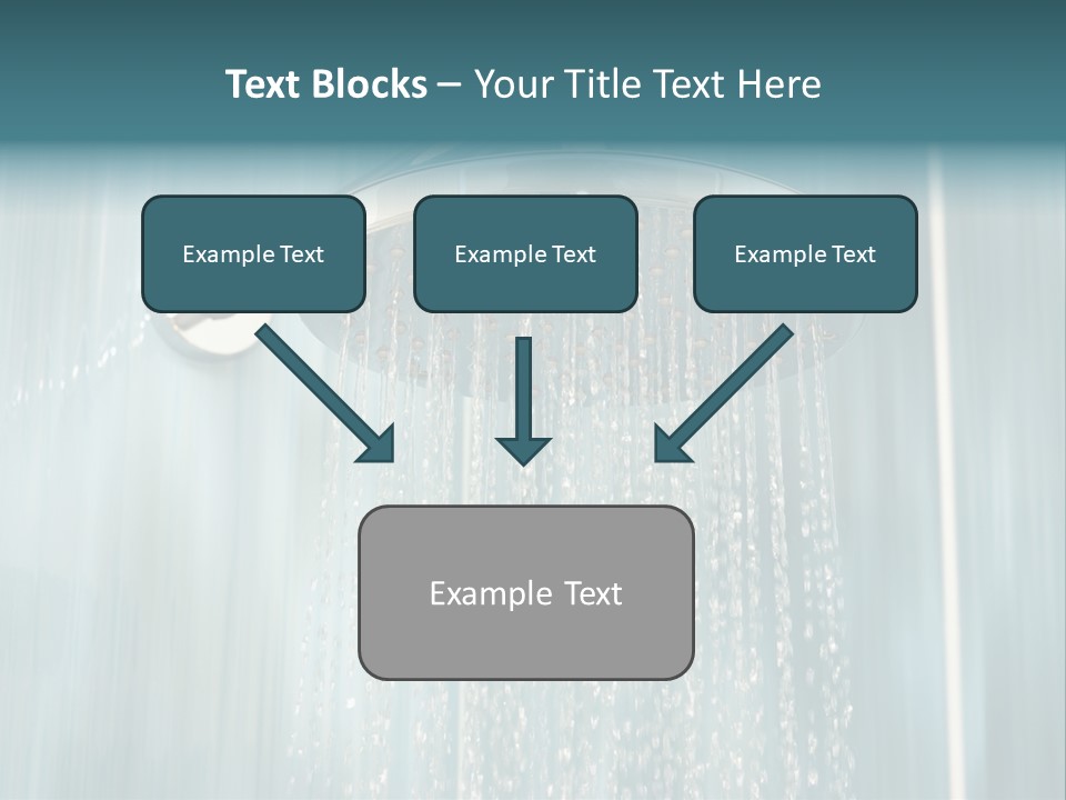 Flowing Spray Stream PowerPoint Template