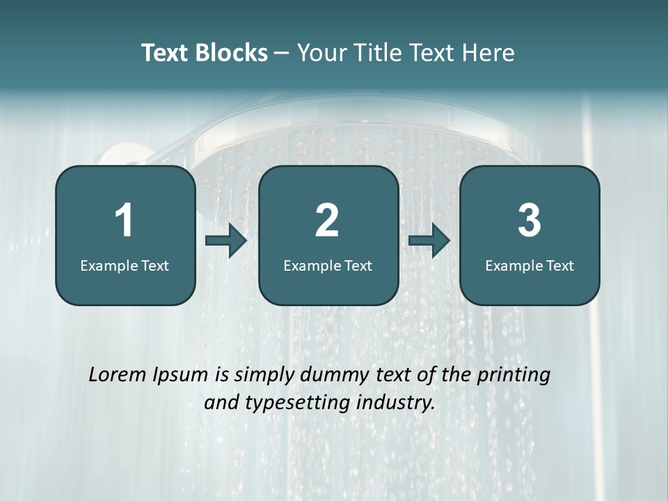 Flowing Spray Stream PowerPoint Template