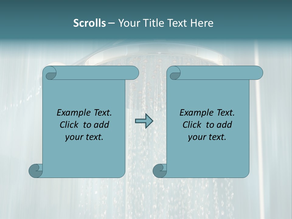 Flowing Spray Stream PowerPoint Template