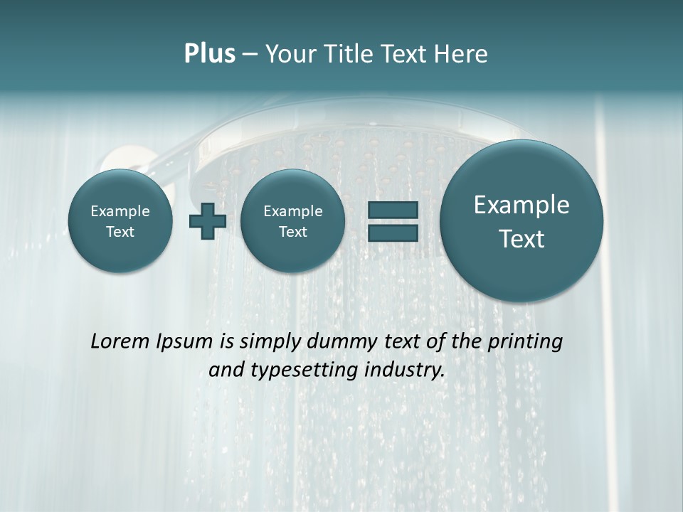 Flowing Spray Stream PowerPoint Template