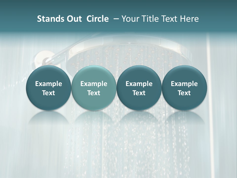 Flowing Spray Stream PowerPoint Template