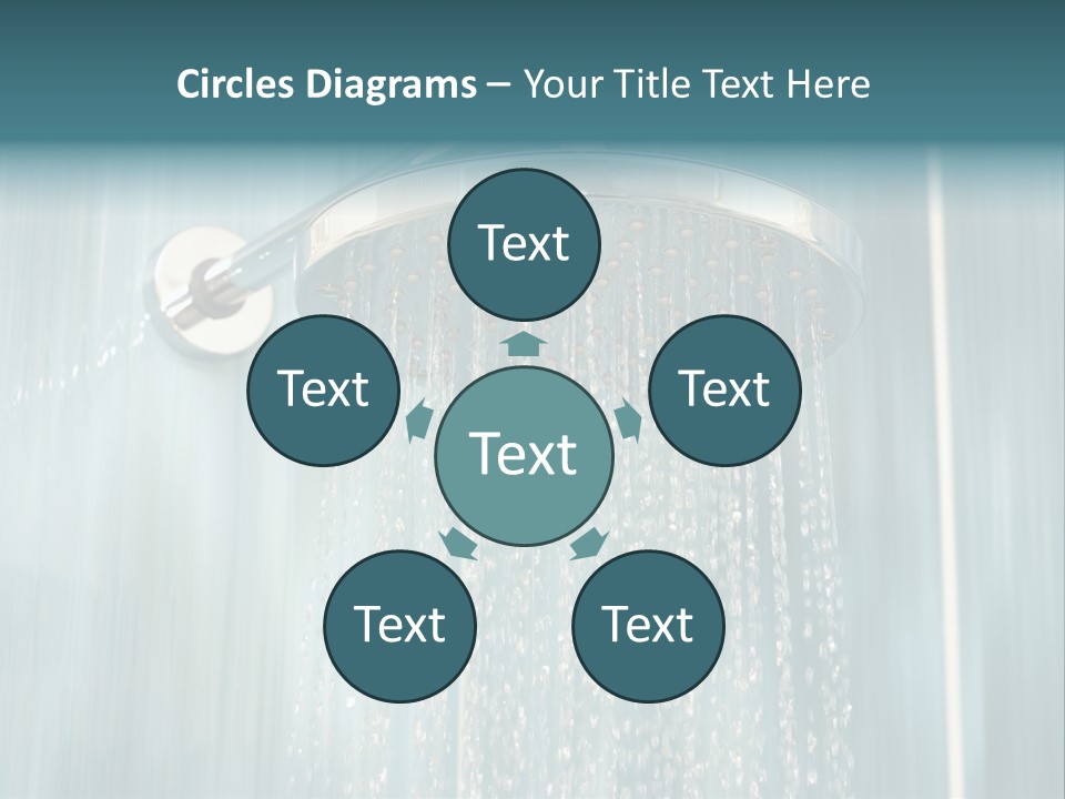 Flowing Spray Stream PowerPoint Template