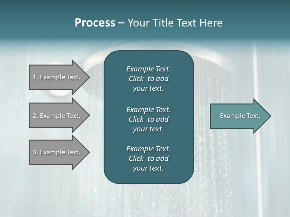 Flowing Spray Stream PowerPoint Template