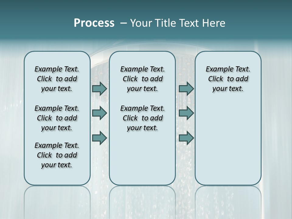 Flowing Spray Stream PowerPoint Template