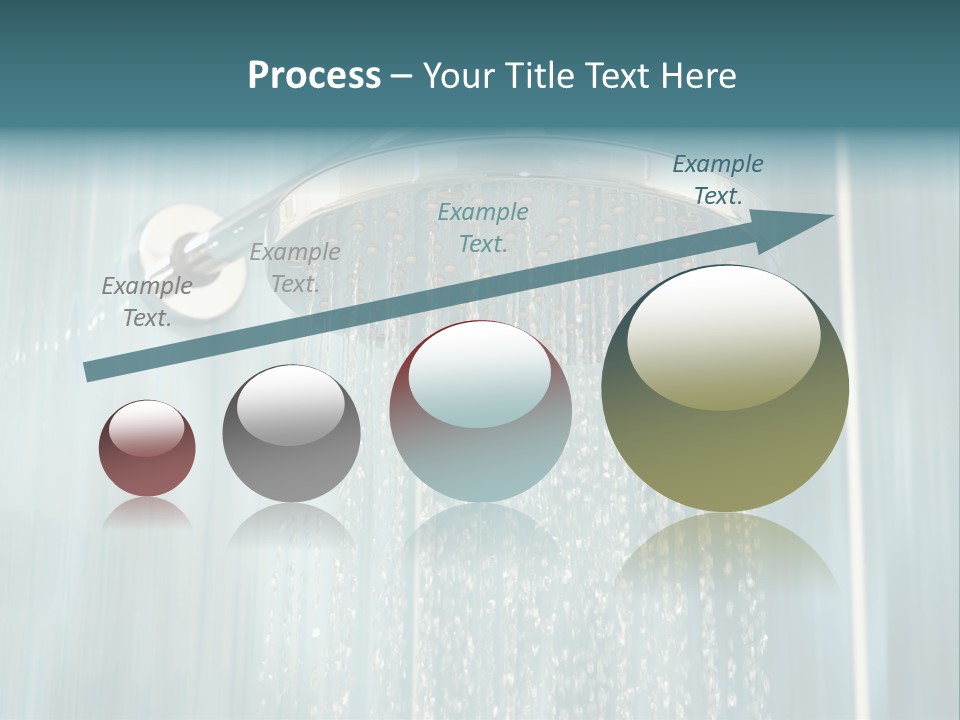 Flowing Spray Stream PowerPoint Template