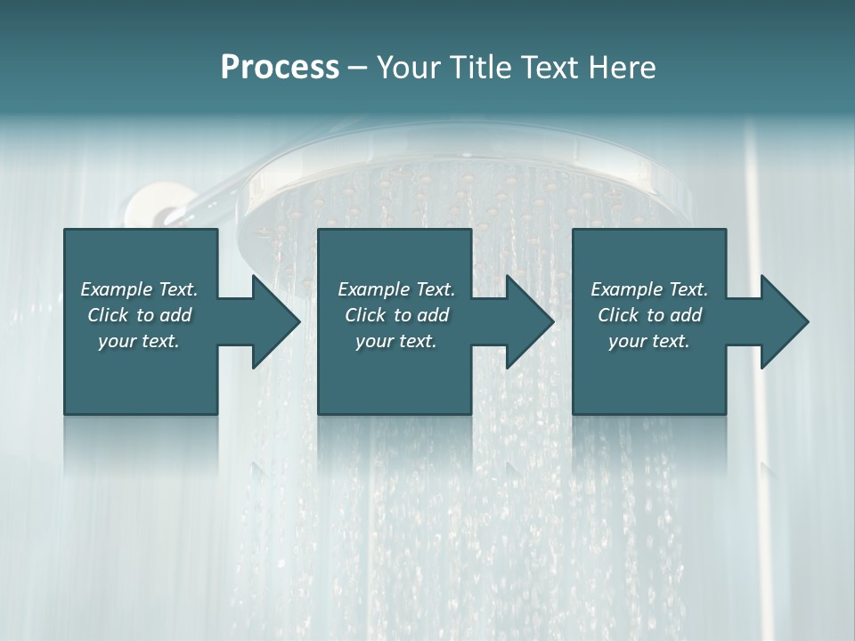 Flowing Spray Stream PowerPoint Template