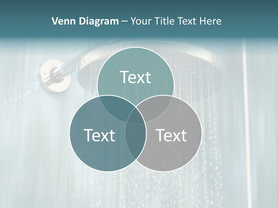 Flowing Spray Stream PowerPoint Template