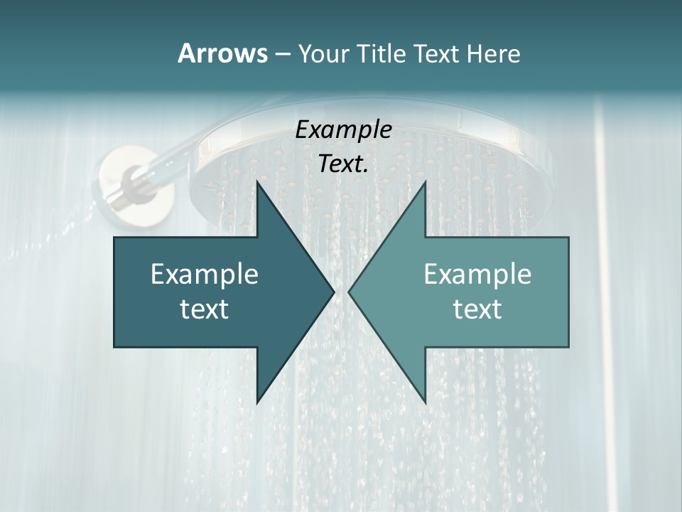 Flowing Spray Stream PowerPoint Template