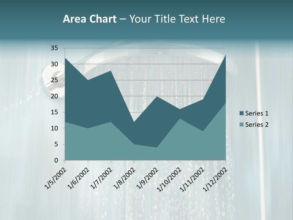 Flowing Spray Stream PowerPoint Template