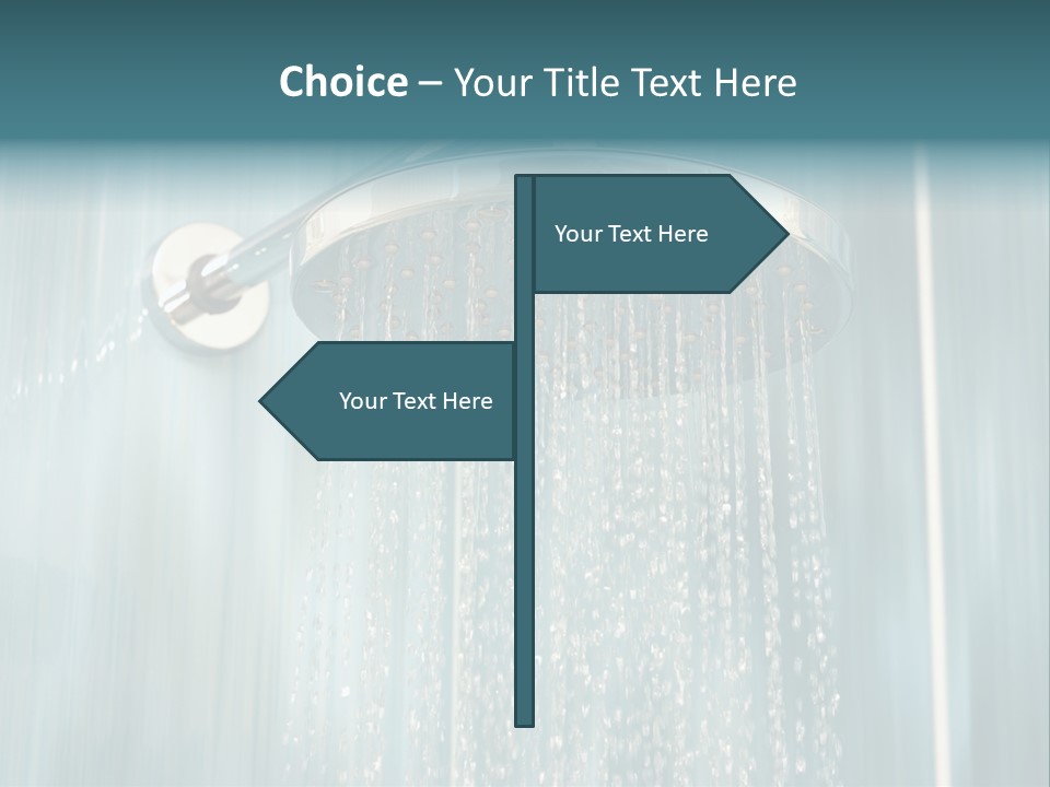 Flowing Spray Stream PowerPoint Template