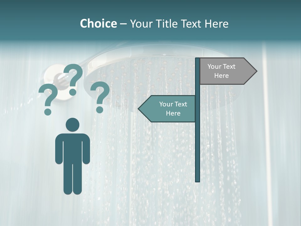 Flowing Spray Stream PowerPoint Template