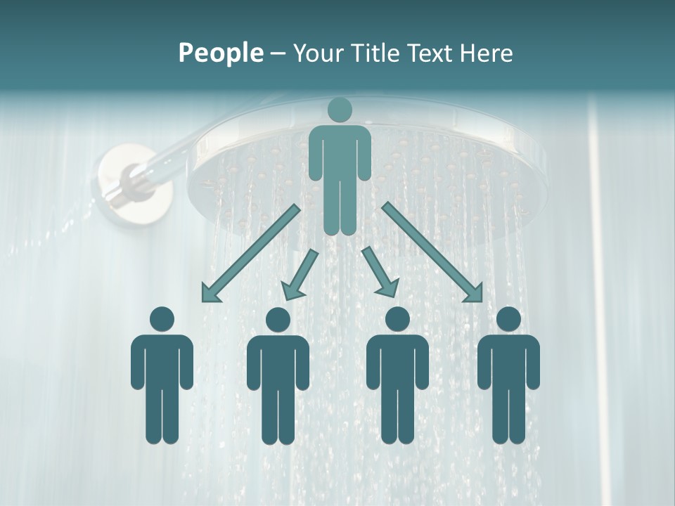 Flowing Spray Stream PowerPoint Template